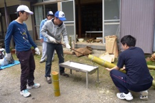 avignon バームクーヘン準備中!