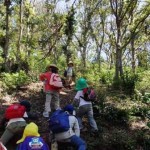 道なき道を登る