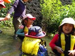 里山やっほ8/28川あそび